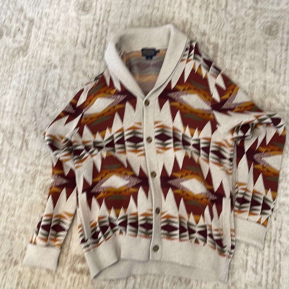 Pendleton Jacket Sweatshirt Cardigan XXl